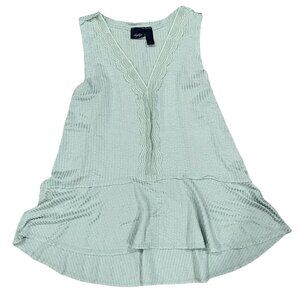 Daytrip‎ Mint Green Lace Flowy Tank Top Women's Sz Large L Oversized